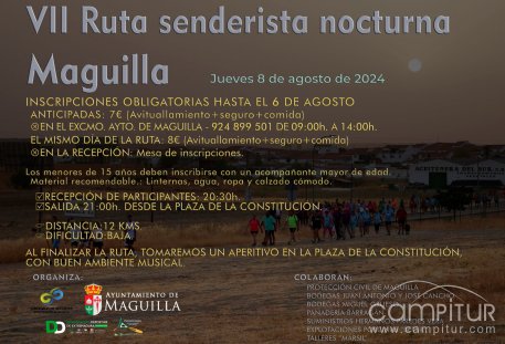 VII Ruta Senderista Nocturna en Maguilla
